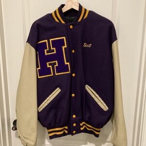 Scott Hamilton Ice Skater Letterman Varsity Jacket Hononegah HS Olympics